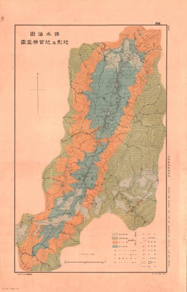 錦水油田地形及地質精查圖