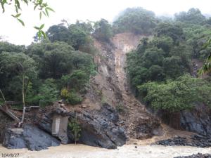 蘇迪勒颱風引發地質災害